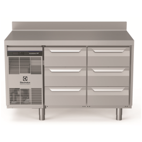 Electrolux ecostore HP Premium Refrigerated Counter - 290lt, 6x1/3 Drawers, Upstand PNC 710023