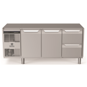 Electrolux ecostore HP Premium Refrigerated Counter - 440lt, 2-Door, 2-Drawer, No Top PNC 710032