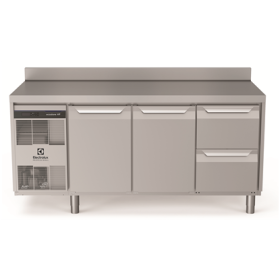 Electrolux ecostore HP Premium Refrigerated Counter - 440lt, 2-Door, 2-Drawer, Upstand PNC 710034