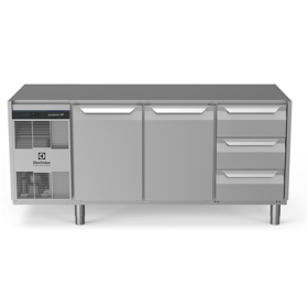 Electrolux ecostore HP Premium Refrigerated Counter - 440lt, 2-Door, 3-Drawer, No Top PNC 710036