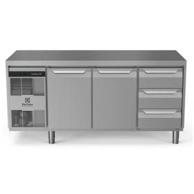Electrolux ecostore HP Premium Refrigerated Counter - 440lt, 2-Door, 3-Drawer PNC 710037