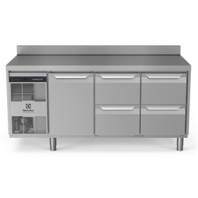 Electrolux ecostore HP Premium Refrigerated Counter - 440lt, 1-Door, 4-Drawer, Upstand PNC 710046