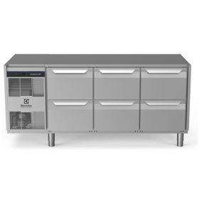 Electrolux ecostore HP Premium Refrigerated Counter - 440lt, 6-Drawer, No Top PNC 710052