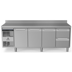 Electrolux ecostore HP Premium Refrigerated Counter - 590lt, 3-Door, 2-Drawer, Upstand PNC 710068