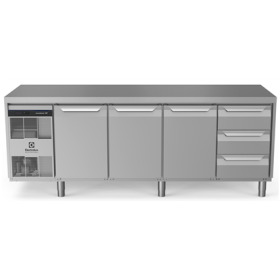 Electrolux ecostore HP Premium Refrigerated Counter - 590lt, 3-Door, 3x1/3 Drawers PNC 710071