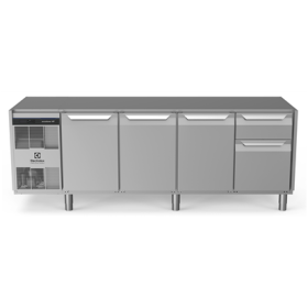 Electrolux ecostore HP Premium Refrigerated Counter - 590lt, 2-Door, 1/3+2/3 Drawers, No Top PNC 710074