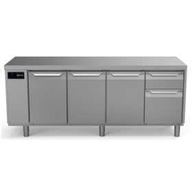 Electrolux ecostore HP Premium Refrigerated Counter - 590lt, 3-Door, 1/3+2/3 Drawers, Remote PNC 710077