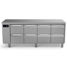 Electrolux ecostore HP Premium Refrigerated Counter - 590lt, 8x1/2 Drawers, Remote PNC 710088