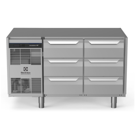 Electrolux ecostore HP Premium Refrigerated Counter - 290lt, 6x1/3 Drawers - No Top PNC 710136
