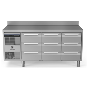 Electrolux ecostore HP Premium Refrigerated Counter - 440lt, 9x1/3 Drawers with upstand PNC 710149