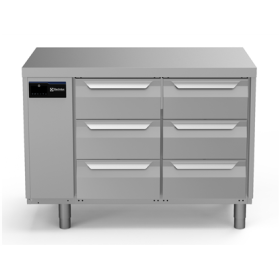 Electrolux ecostore HP Premium Refrigerated Counter - 290lt, 6x1/3 Drawers - Remote PNC 710272