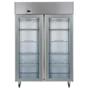 Electrolux 727376 ecostore 2 Glass Door Digital Stainless Steel Refrigerator 1430 litre (+2/+10) - UK Plug. Model number: RE4142GRG