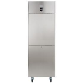 Electrolux 727399 ecostore 2 Half Door Dual Temperature Refrigerator/Freezer 670 litre (-2 +10 °C/-15 -22 °C)- R290 - UK Plug. Model number: REX72HDDCG