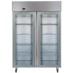 Electrolux 727401 ecostore 2 Glass Door Digital Refrigerator 1430 litre (+2/+10°C) - R290 - UK Plug. Model number: REX142GRCG