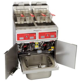 Vulcan Hart PowerFry3 2TR85DF gas fryer digital control and KleenScreen PLUS® filter