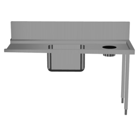 Electrolux Pre-wash Table with Sink and Scrape Hole, Right to Left, 1700mm PNC 865412