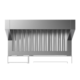 Electrolux Hood without fan motor for 6 on 6 GN 2/1 or 6 on 10 GN 2/1 stacked lengthwise combi ovens PNC 922736