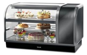 Lincat C6R/130BL refrigerated merchandiser with curved front