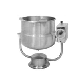 Market Forge FT-20P 20 Gallon (76 litres) direct steam pedestal base tilting kettle 