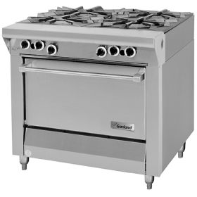 Garland Master Series Gas Commercial Range M44R. 4 Open Burners