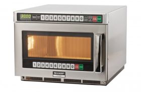 Sharp R-1900M 1900w Heavy Duty Programmable Dual Touch Control Commercial Microwave Oven