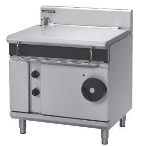 Blue Seal G580-8E Gas Bratt Pan With Electric Power Tilting. Steel Pan. 80 Litres Capacity
