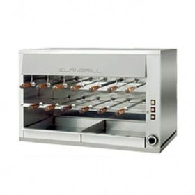 Churrasco grill. Gas or electric heat with 13 spits. Elangrill CM13