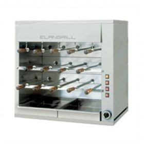Churrasco grill. Gas or electric heat with 14 spits. Elangrill CM14