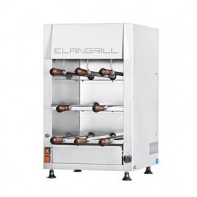 Churrasco grill. Gas or electric heat with 8 spits. Elangrill CM8