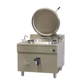 100 litre square Commercial Boiling Pan. Indirect steam heat. Icos PQF.V 100/N