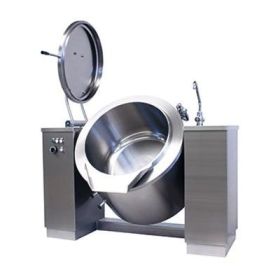 100 litre tilting Commercial Boiling Pan. Direct gas heat. Icos PTBC.GD 100 