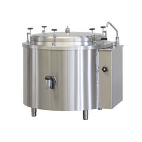 100 litre round commercial boiling pan with autoclave lid. Gas Direct. Icos PTF.GD 100/A 