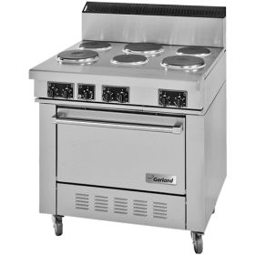 Garland S686 36 Inch Series Commercial Electric Range. 6 Hobs and Standard Oven