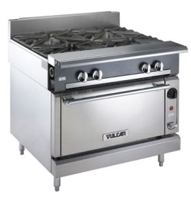 Vulcan Hart V6B36S 6 burner gas commercial range with standard oven