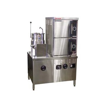 Market Forge ST-10M42MT10E 10 pan steamer on 42" wide electric boiler with 10 gallon kettle