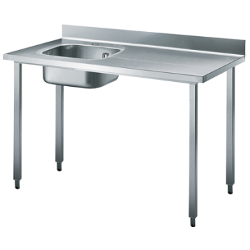 Electrolux 1400 mm Work Table with Upstand - Left Bowl PNC 132762