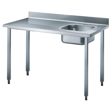 Electrolux 1200 mm Work Table with Upstand - Right Bowl PNC 132852