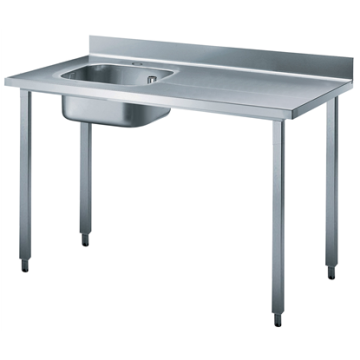 Electrolux 1200 mm Work Table with Upstand - Left Bowl PNC 132853