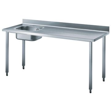 Electrolux 1800 mm Work Table with Upstand - Left Bowl PNC 132855