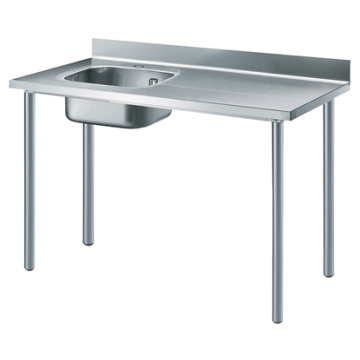 Electrolux 1400 mm Work Table with Upstand - Left Bowl PNC 133062