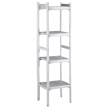 Electrolux 475x772 mm Aluminium Storage Rack with 4 Polyethylene Shelves PNC 137030