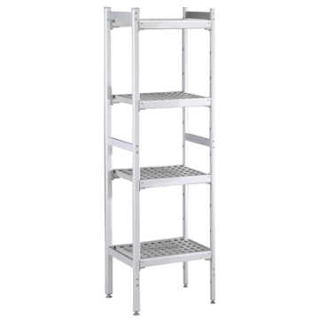 Electrolux 475x862 mm Aluminium Storage Rack with 4 Polyethylene Shelves PNC 137031