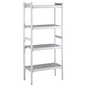 Electrolux 475x1304 mm Aluminium Storage Rack with 4 Polyethylene Shelves PNC 137036