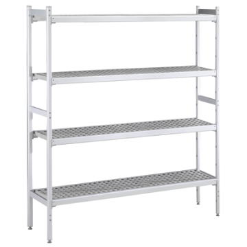 Electrolux 475x2580 mm Aluminium Storage Rack with 4 Polyethylene Shelves PNC 137047