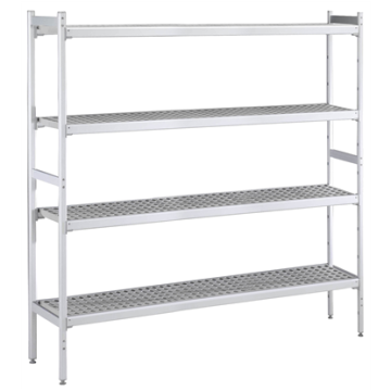 Electrolux 475x2935 mm Aluminium Storage Rack with 4 Polyethylene Shelves PNC 137049