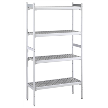 Zanussi 137092 Stainless Steel Preparation Aluminum Shelving Set for 1630x2030 mm cold rooms 