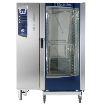 Electrolux 268305 Air-O-Steam combination oven. Electric. 20 2-1 GN Tray Capacity. Model number: AOS202EBK2