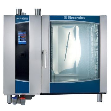 Electrolux 267783 air-o-steam Touchline combination oven gas 10 Grid 2/1 GN Tray Capacity. Model number: AOS102GTW1