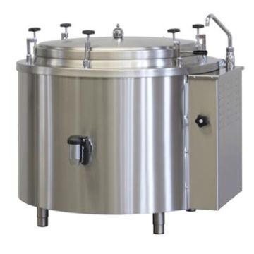 Electrolux 275007 Boiling Pan 100 litre. Direct steam heating. Autoclave pressure lid. Model number: PVA101