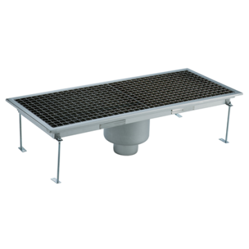 Electrolux Floor Drain with Stainless Steel Grate and Central Drain - Vertical outlet 400x950 mm PNC 328062